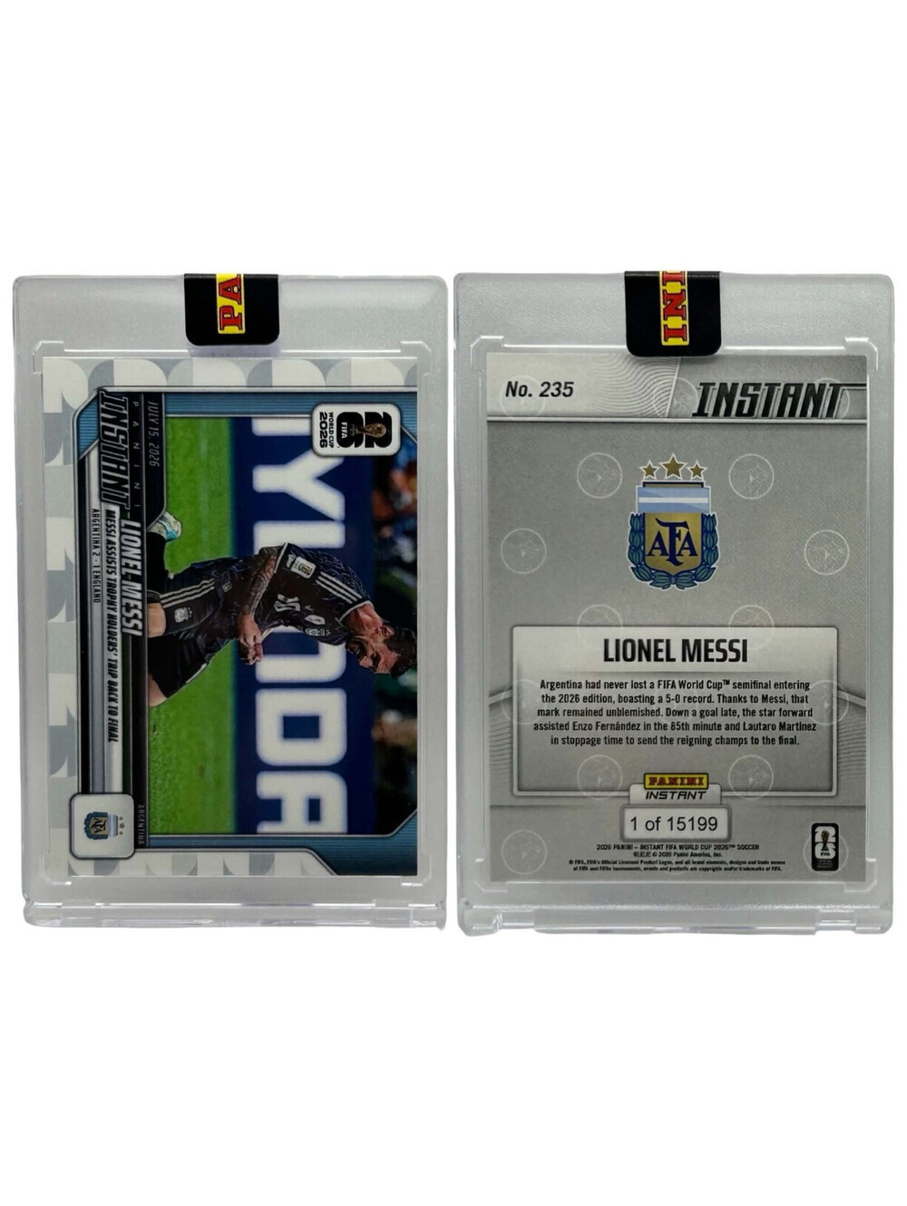 2026 Panini Instant FIFA World Cup #235 Lionel Messi Argentina